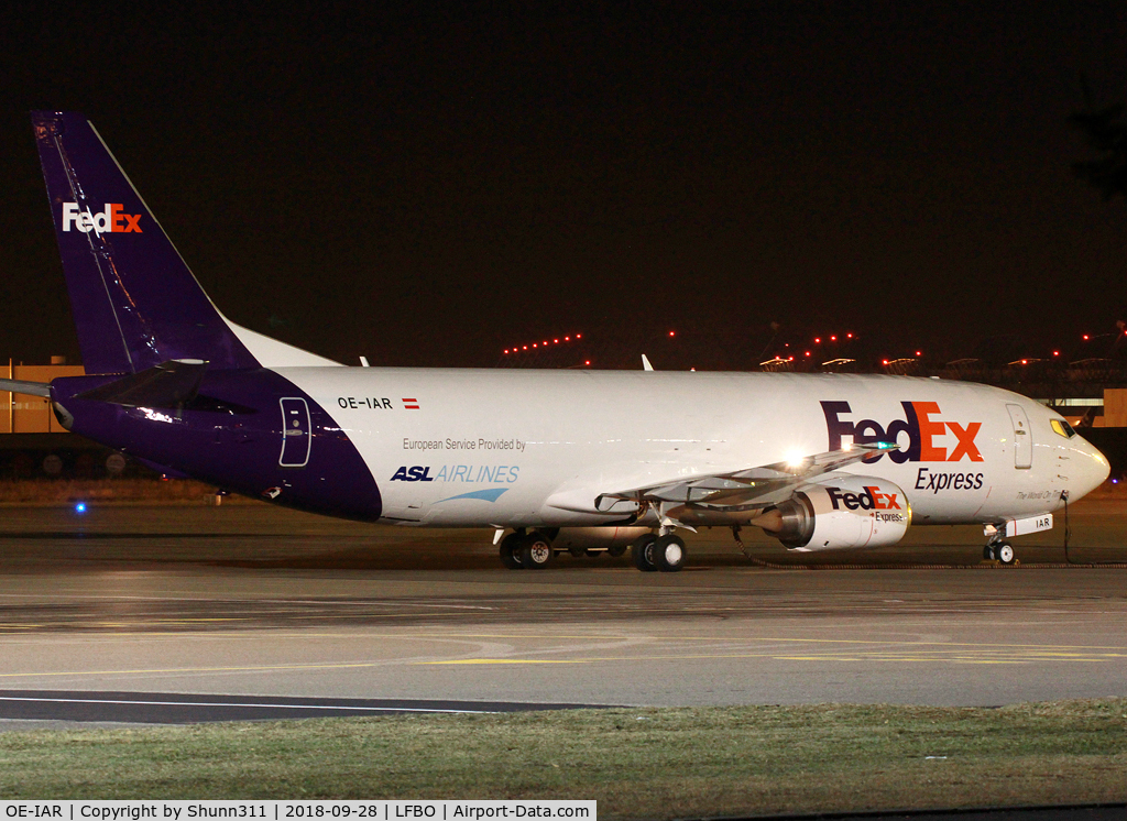 OE-IAR, 1998 Boeing 737-4M0 C/N 29208, Parked at the General Aviation for cargo operations...