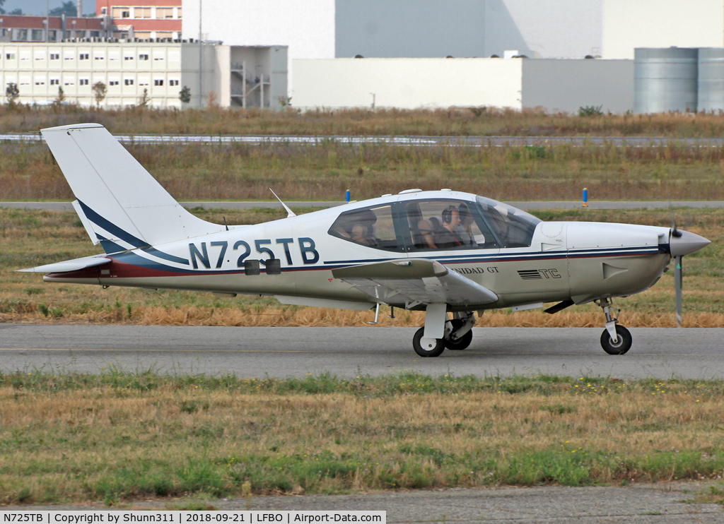 N725TB, 2003 Socata TB-21 GT TC Trinidad C/N 2201, Taxiing to the General Aviation area...