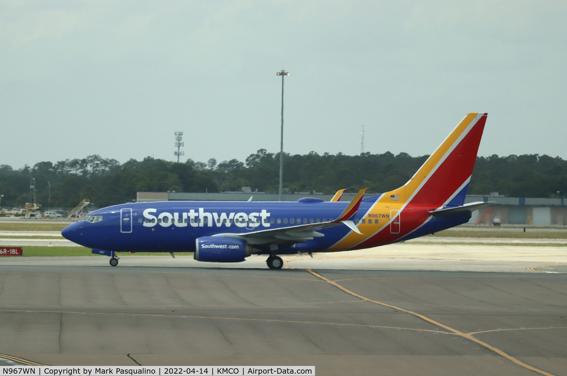 N967WN, 2011 Boeing 737-7H4 C/N 36967, Boeing 737-7H4