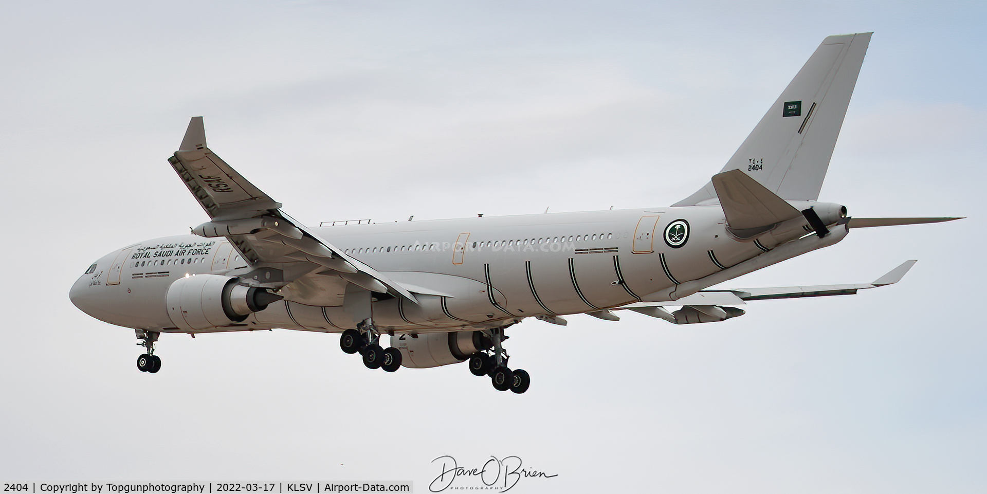 2404, 2013 Airbus A330-200MMRT C/N 1379, Royal Saudi tanker inbound to ferry F-15SA's back home after Red Flag 22-2