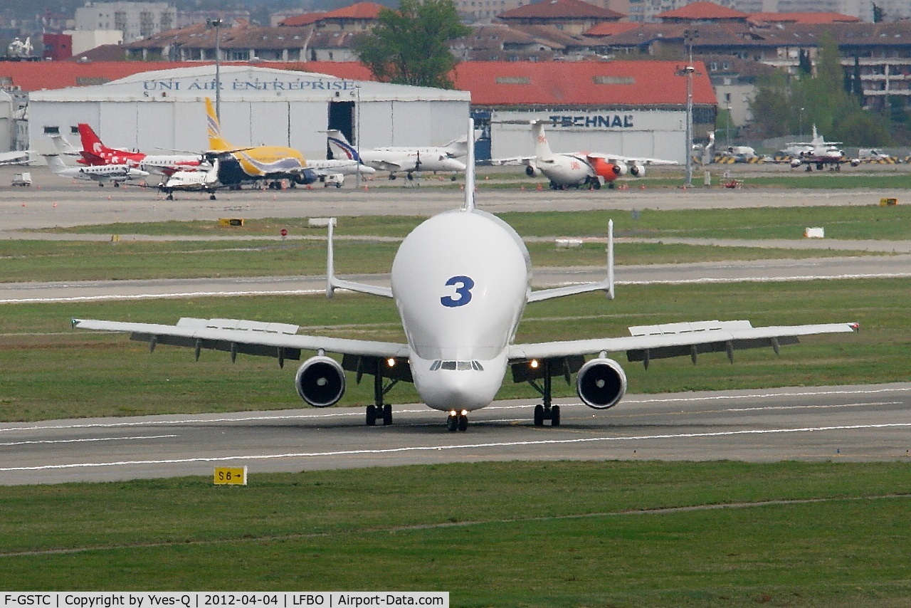 F-GSTC, 1997 Airbus A300B4-608ST Super Transporter C/N 765, Airbus A300B4-608ST Beluga, Taxiing, Toulouse-Blagnac Airport (LFBO-TLS)