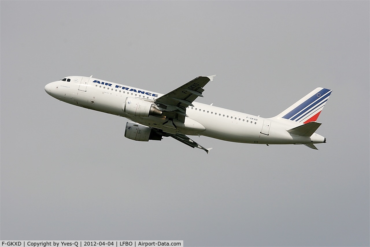 F-GKXD, 2002 Airbus A320-214 C/N 1873, Airbus A320-214, Take off rwy 32R, Toulouse Blagnac Airport (LFBO-TLS)