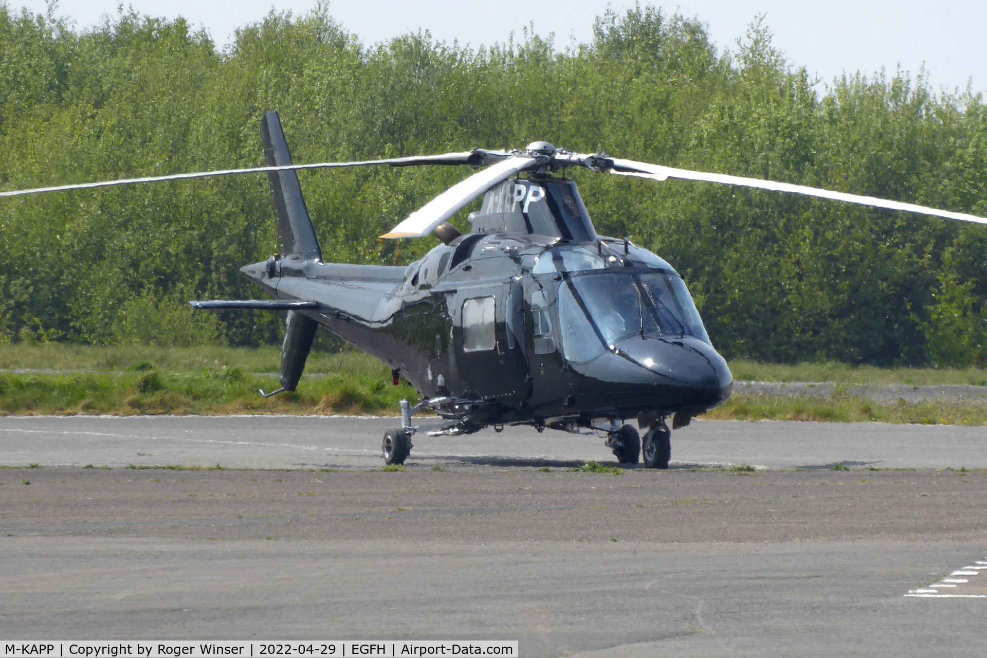 M-KAPP, 1995 Agusta A-109C C/N 7630, Visiting helicopter.