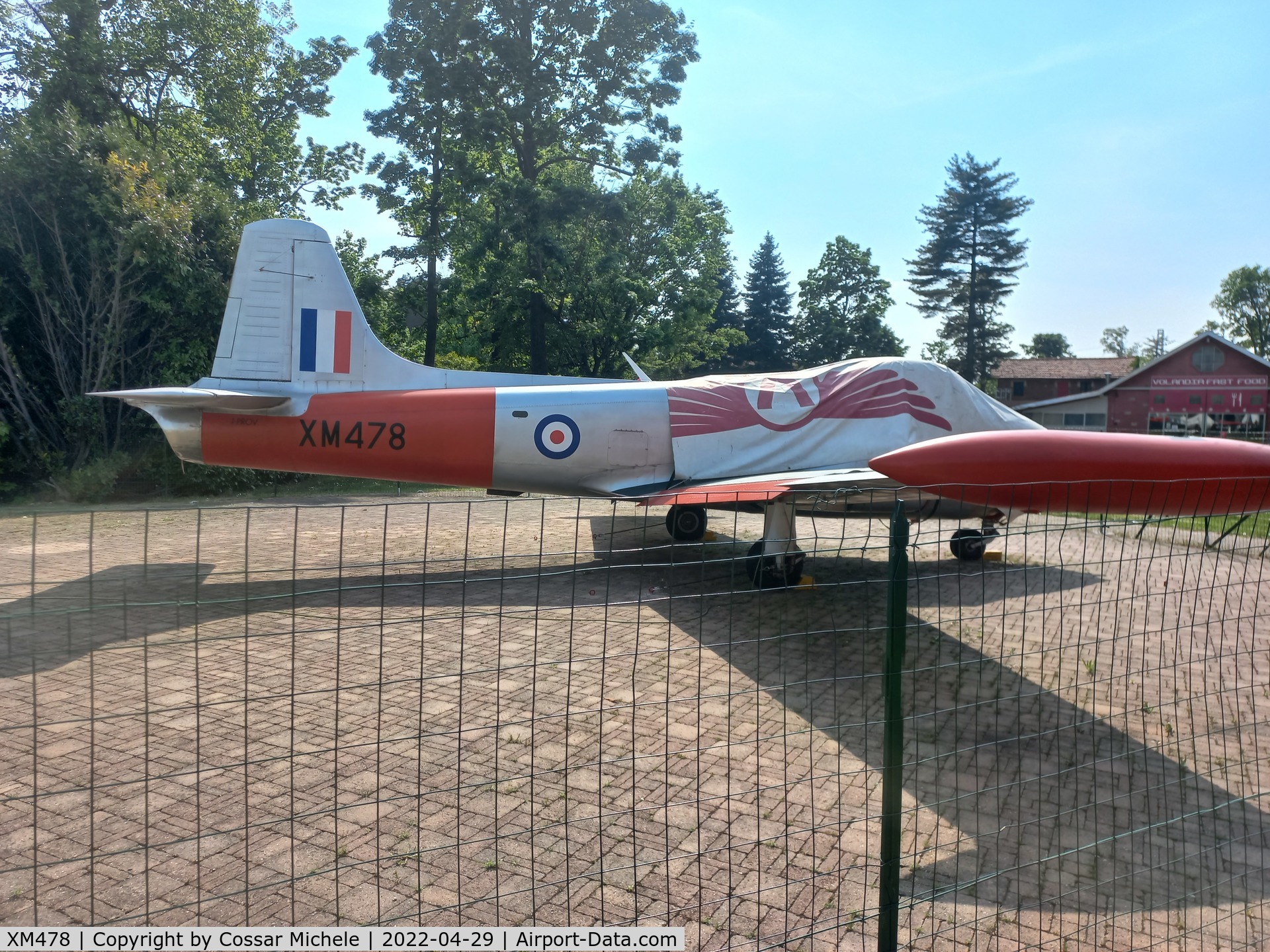 XM478, 1960 Hunting P-84 Jet Provost T.3A C/N PAC/W/9286, c/o Volandia, Somma Lombardo (VA), Italy