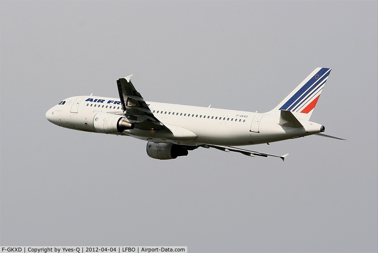 F-GKXD, 2002 Airbus A320-214 C/N 1873, Airbus A320-214, Climbing from rwy 32R, Toulouse Blagnac Airport (LFBO-TLS)