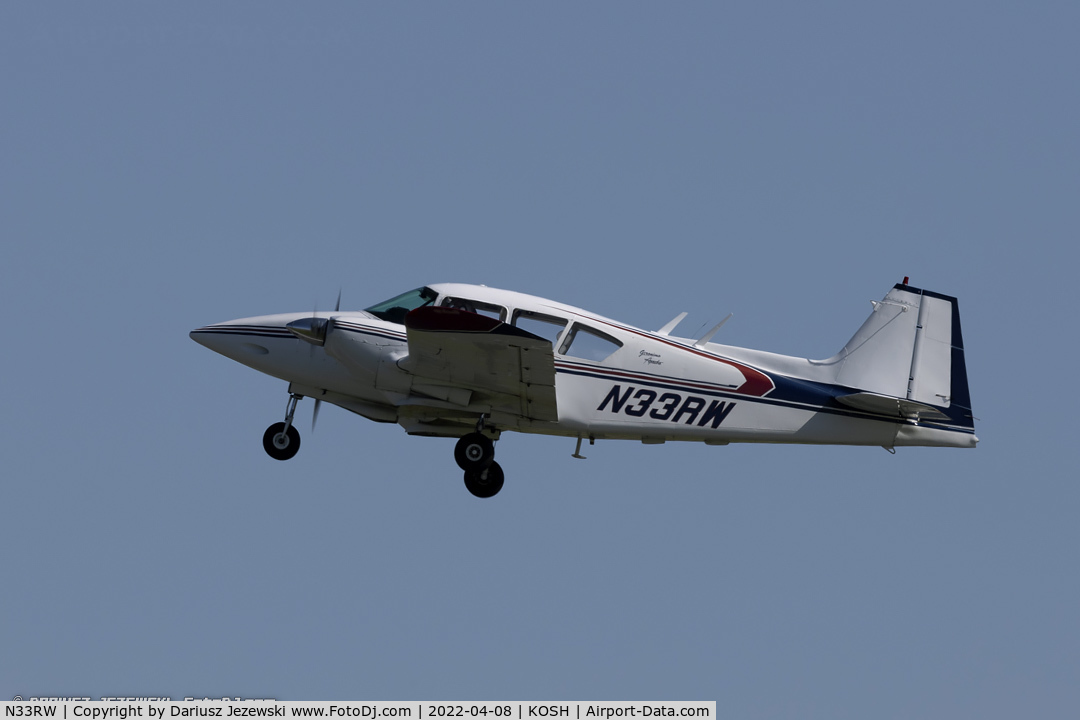 N33RW, 1960 Piper PA-23-160 Apache C/N 23-1948, Piper PA-23-160 Apache  C/N 23-1948, N33RW