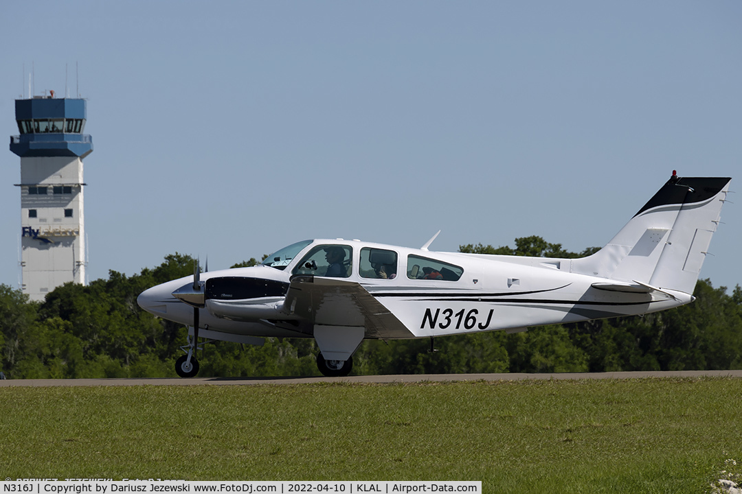 N316J, 1977 Beech B-55 C/N TC-2069, Beech 95-B55 Baron  C/N TC-2069, N316J