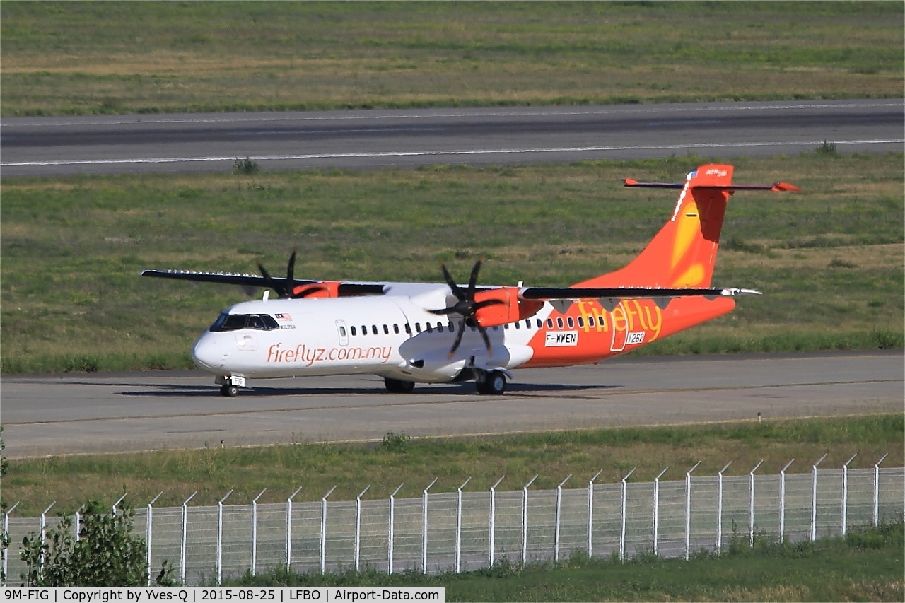 9M-FIG, 2015 ATR 72-600 C/N 1262, ATR 72-600 with provisional registration, Taxiing,, Toulouse-Blagnac airport (LFBO-TLS)