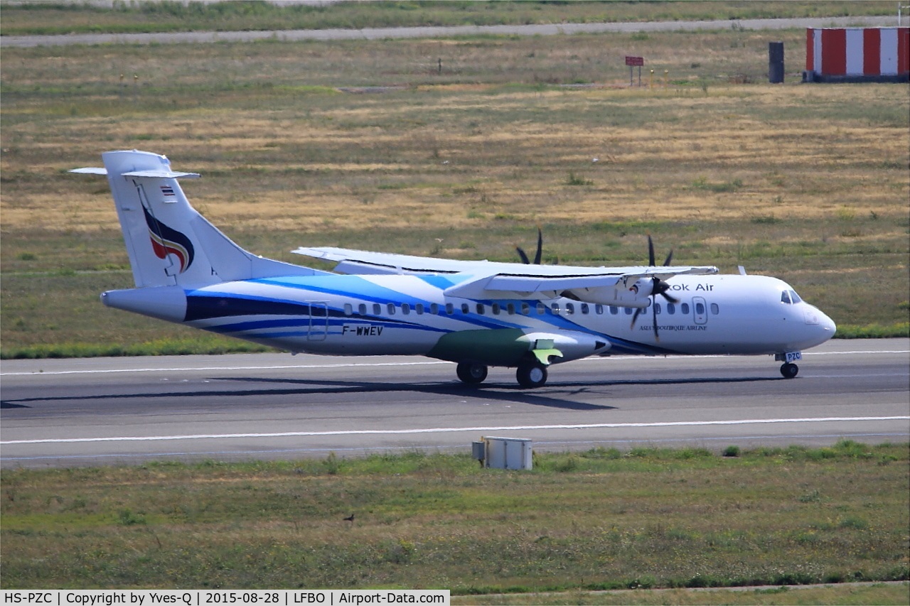 HS-PZC, 2015 ATR 72-600 C/N 1269, ATR 72-600, Landing rwy 14R, Toulouse-Blagnac Airport (LFBO-TLS)