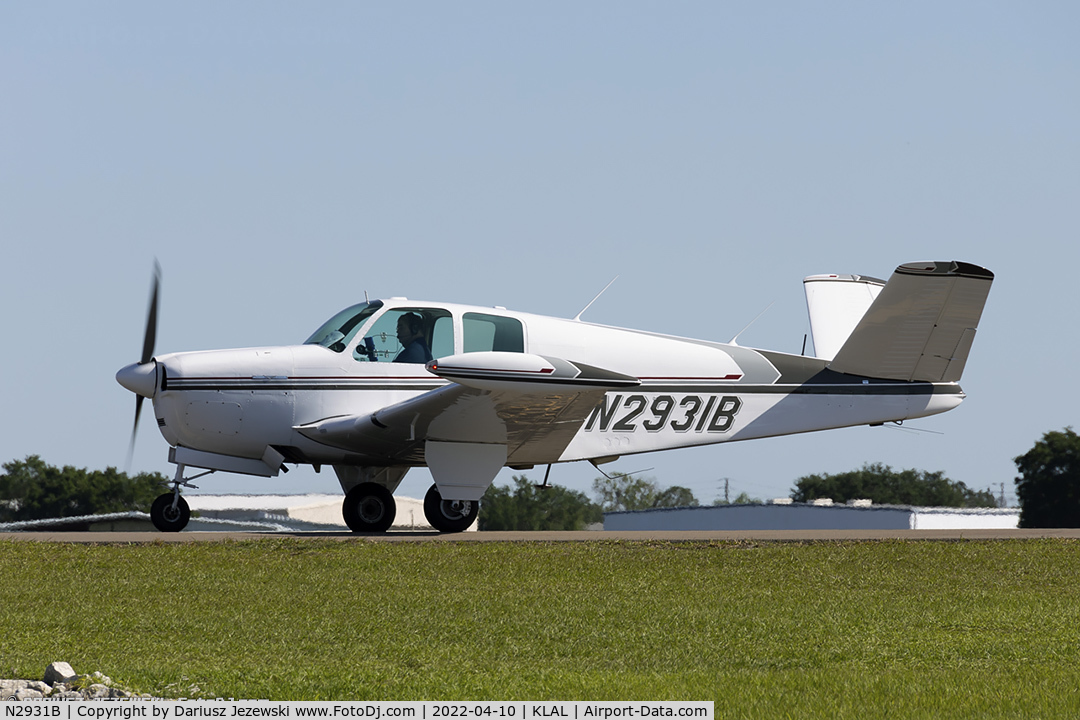 N2931B, 1953 Beech D35 C/N D-3572, Beech D35 Bonanza   C/N D-3572, N2931B