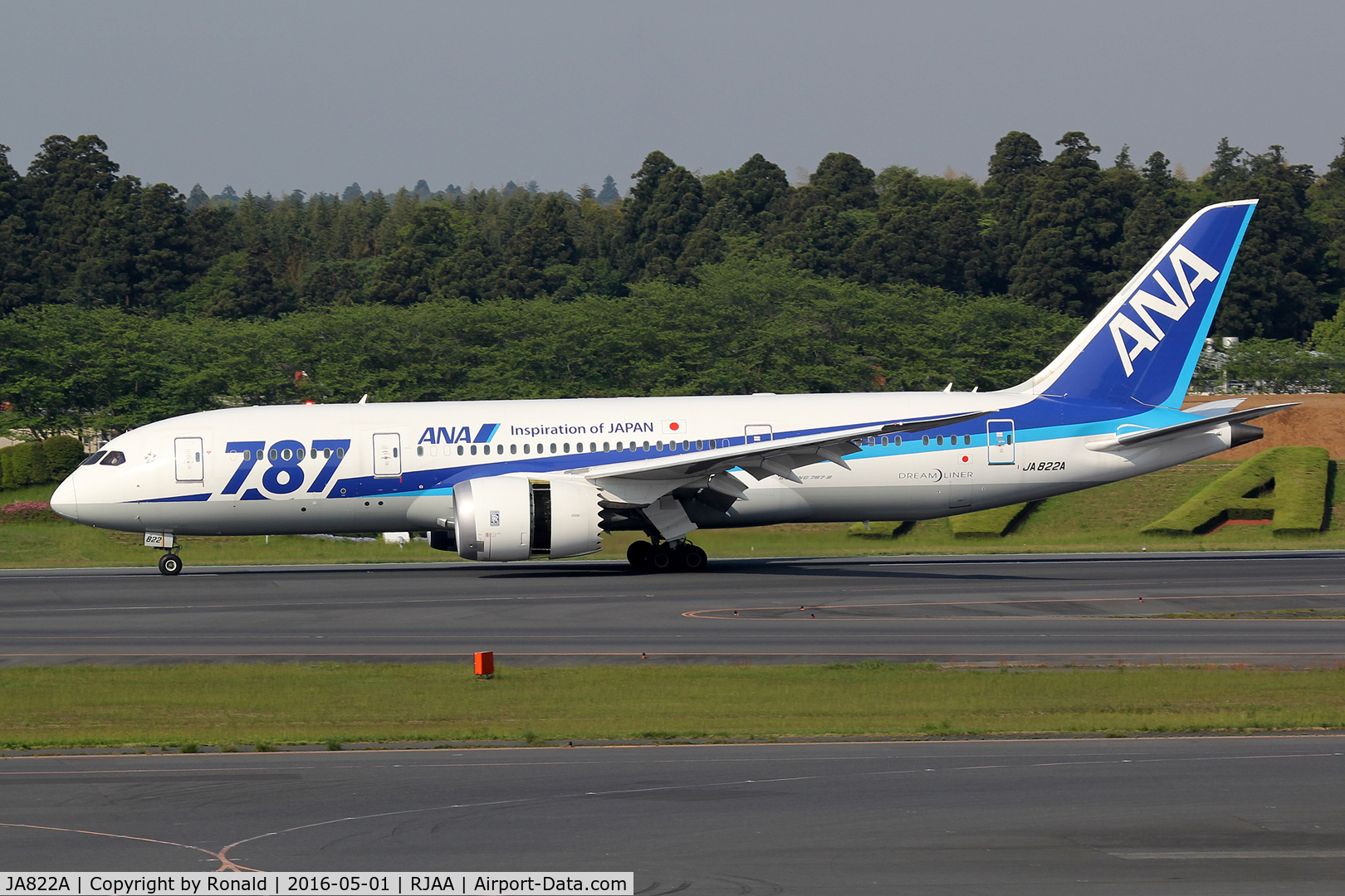 JA822A, 2013 Boeing 787-8 Dreamliner C/N 34512, at nrt