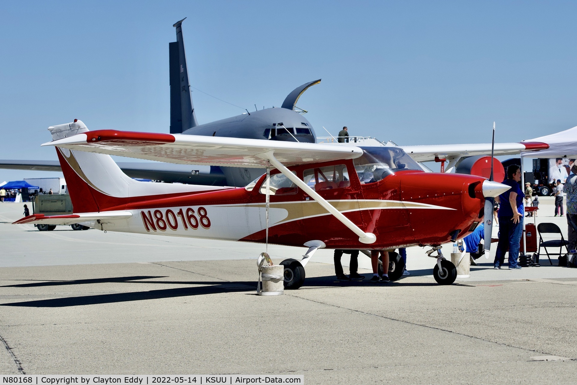N80168, 1975 Cessna 172M C/N 17266416, Travis AFB airshow 2022.