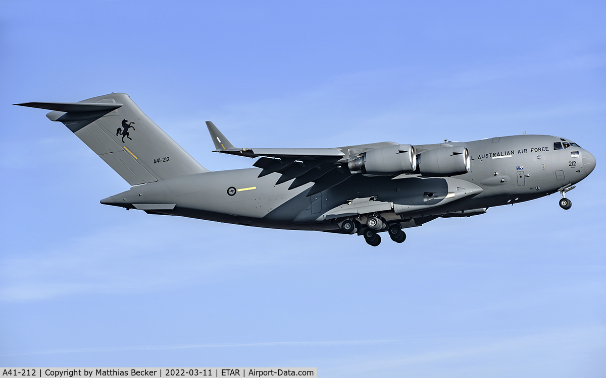A41-212, 2015 Boeing C-17A Globemaster III C/N F-270/AUS-7, A41-212
