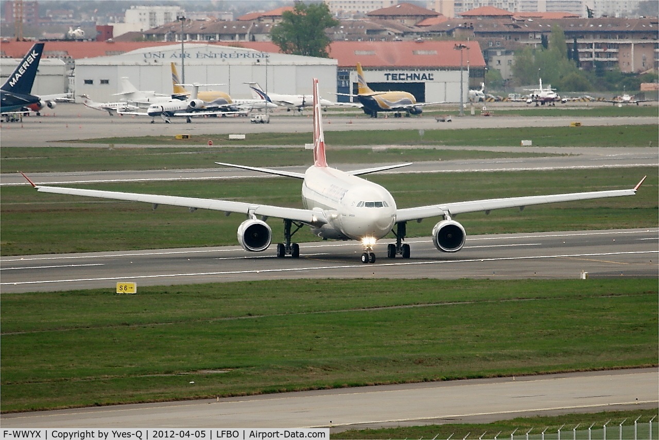 F-WWYX, 2012 Airbus A330-343X C/N 1307, Airbus A330-343X, Taxiing, Toulouse Blagnac Airport (LFBO-TLS)