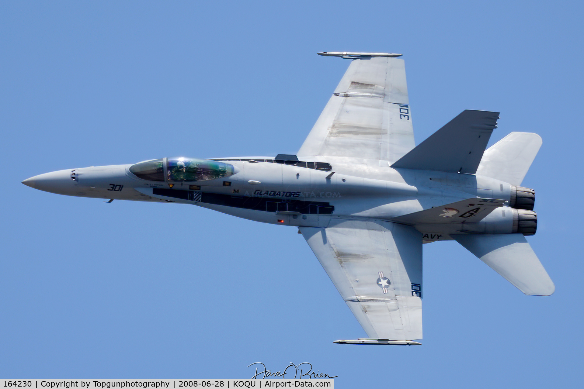 164230, 1991 McDonnell Douglas F/A-18C Hornet C/N 0993/C217, photo pass