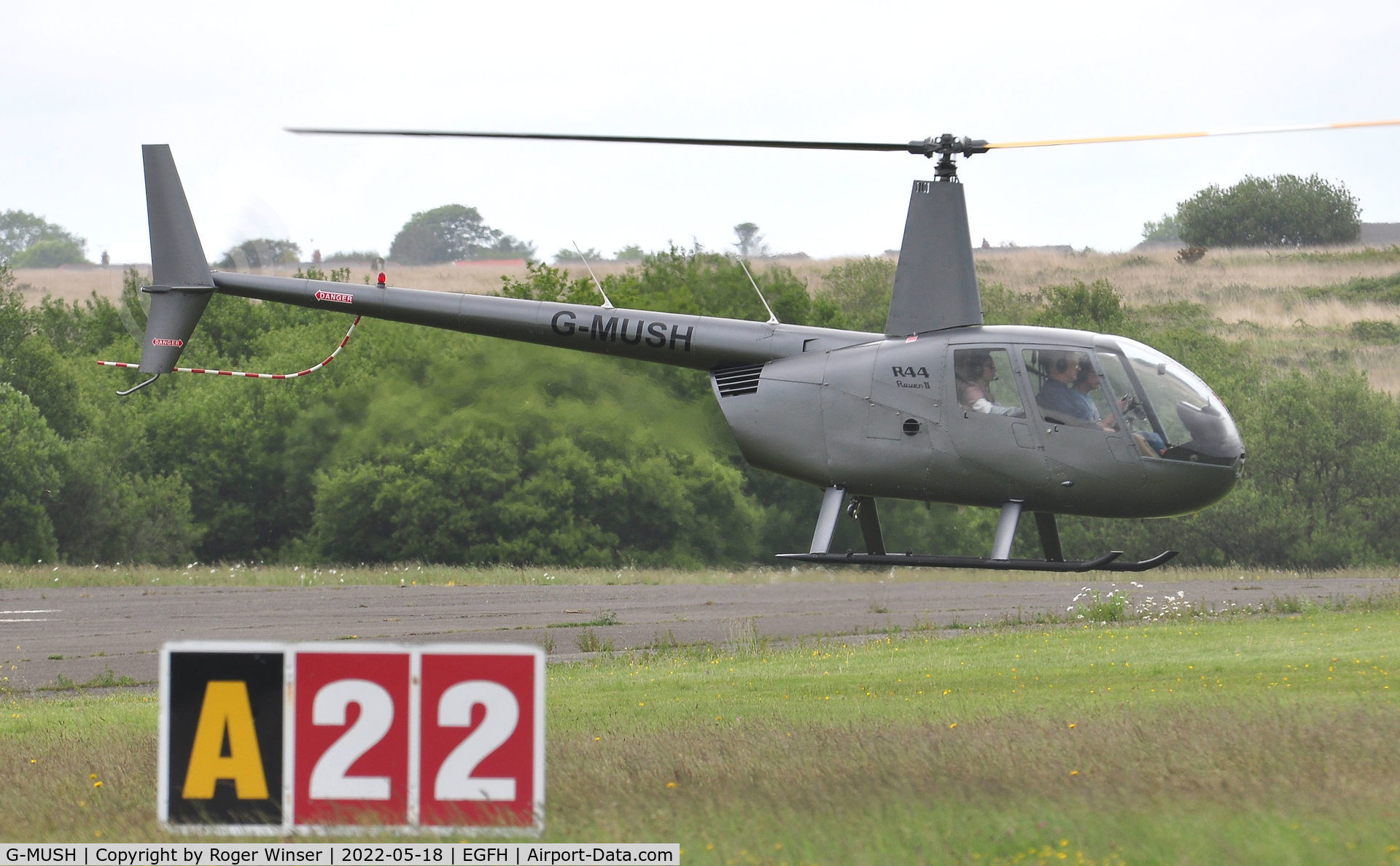 G-MUSH, 2004 Robinson R44 II C/N 10278, Resident helicopter.