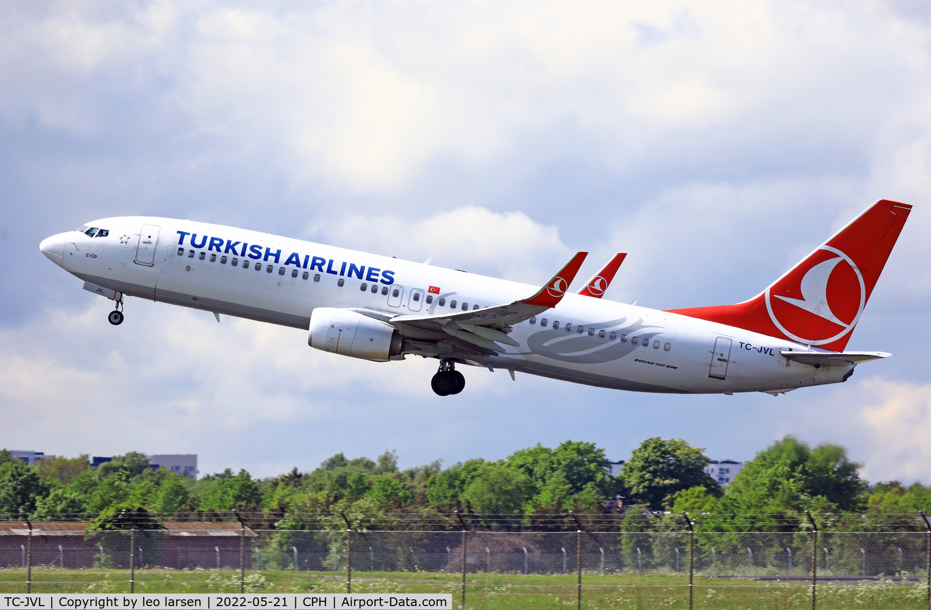 TC-JVL, 2016 Boeing 737-8F2 C/N 60017, Copenhagen 21.5.2022