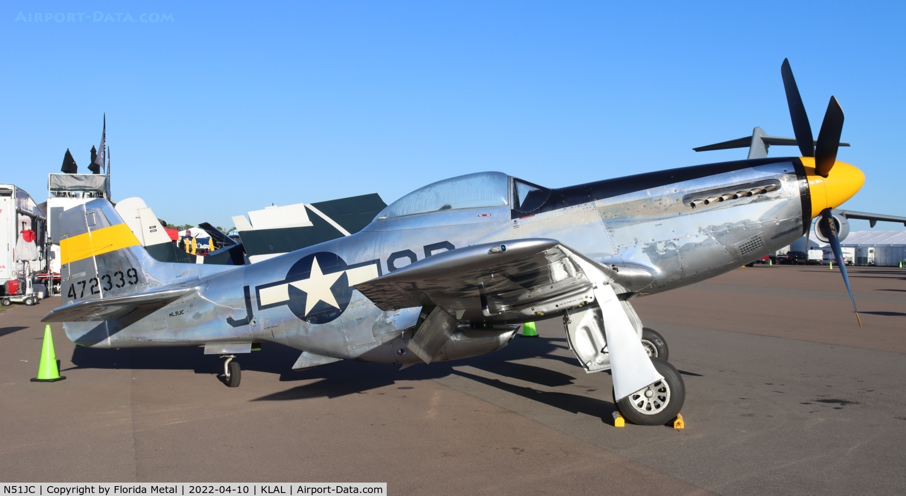 N51JC, 1944 North American P-51D Mustang C/N 122-38798, Sun N Fun 2022