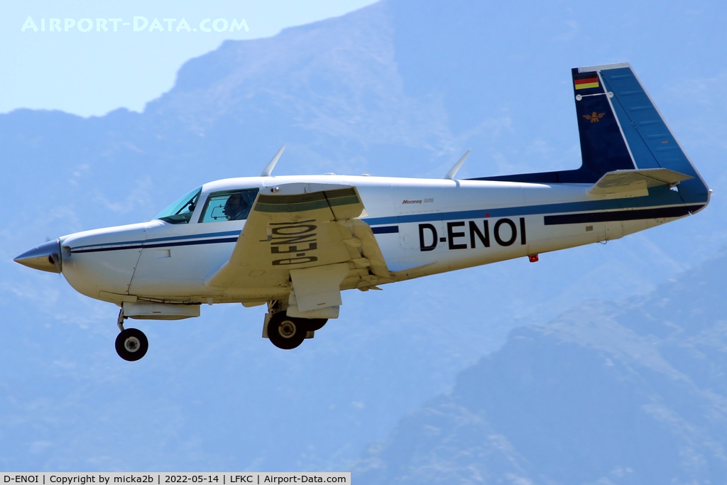 D-ENOI, 1980 Mooney M20J 201 C/N 24-0958, Landing