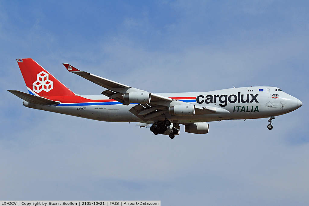 LX-OCV, 1999 Boeing 747-4R7F/SCD C/N 29731, Cargolux