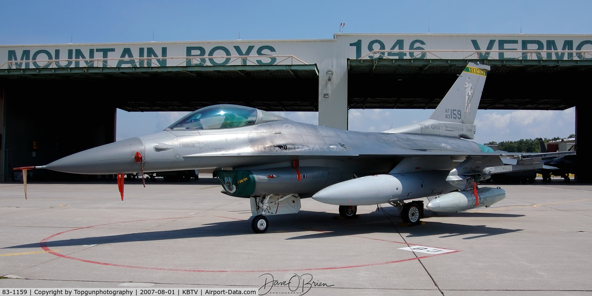 83-1159, 1983 General Dynamics F-16C Fighting Falcon C/N 5C-42, 158th FW