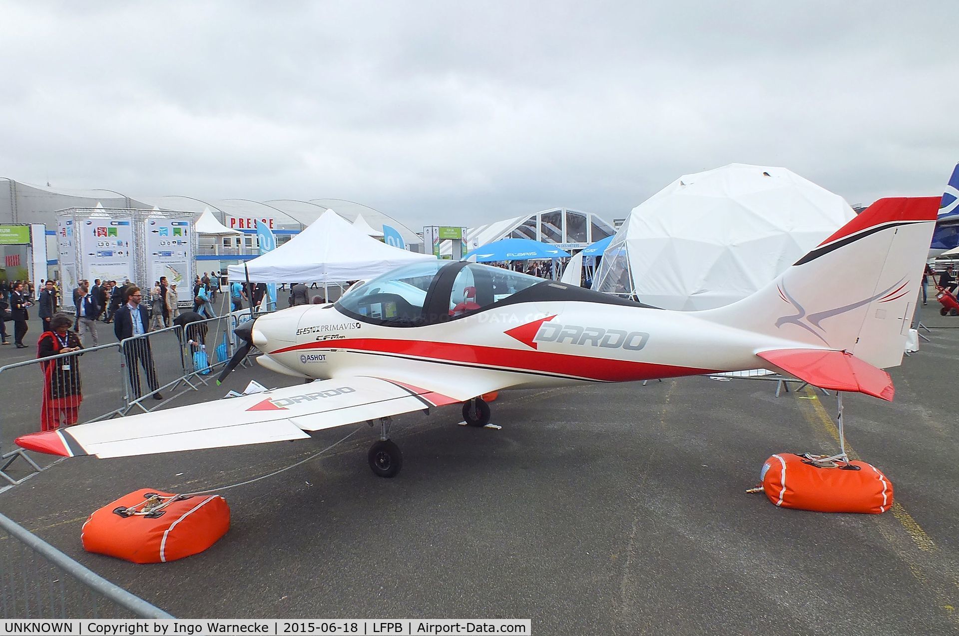 UNKNOWN, 2015 CFM-Air Dardo C/N 01, CFM Air Dardo hybrid with Rotax and electric motor at the Aerosalon 2015, Paris
