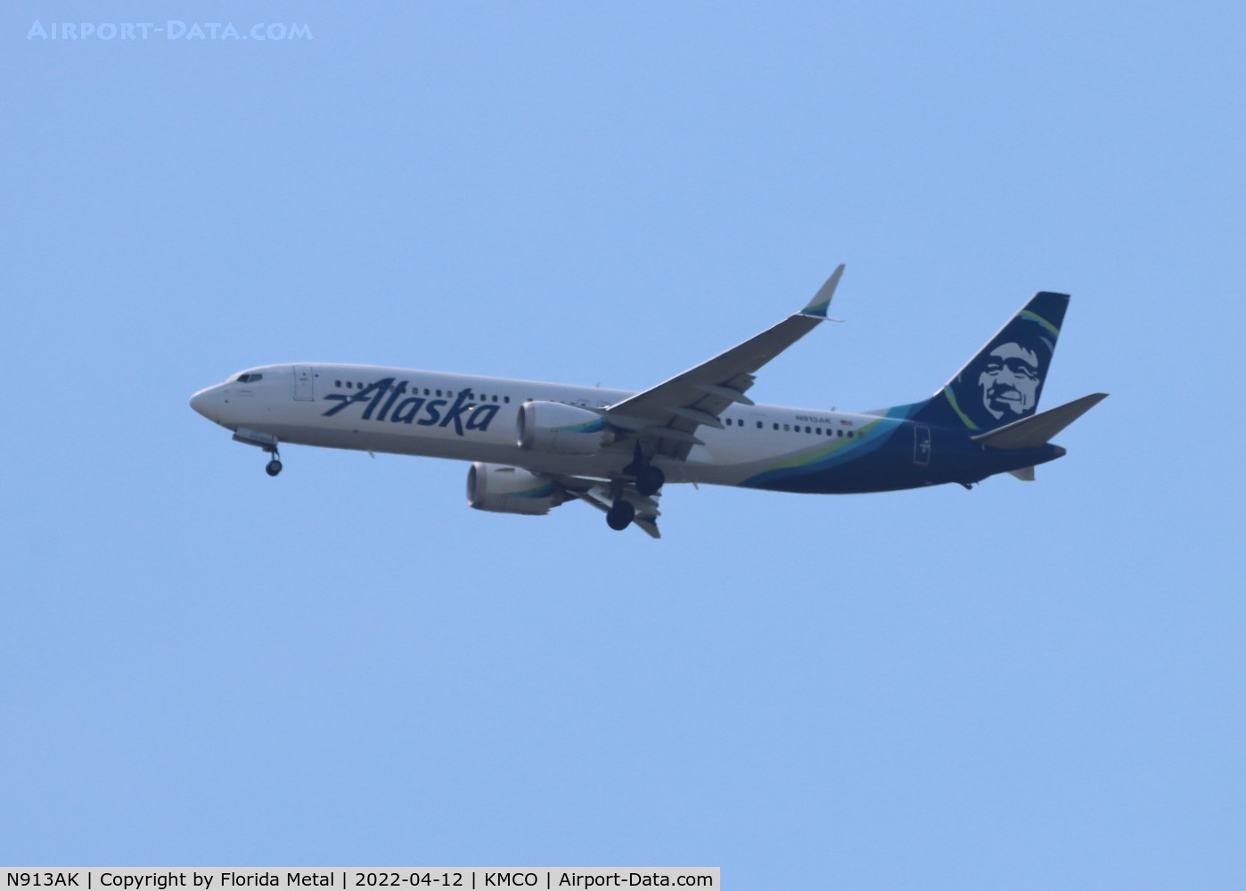 N913AK, 2021 Boeing 737 MAX 9 C/N 44079, Alaska