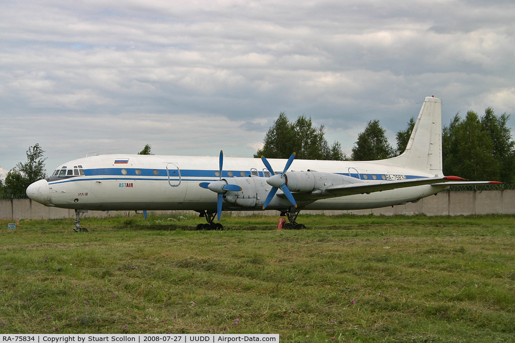RA-75834, 1962 Ilyushin Il-18V C/N 182005104, Astair