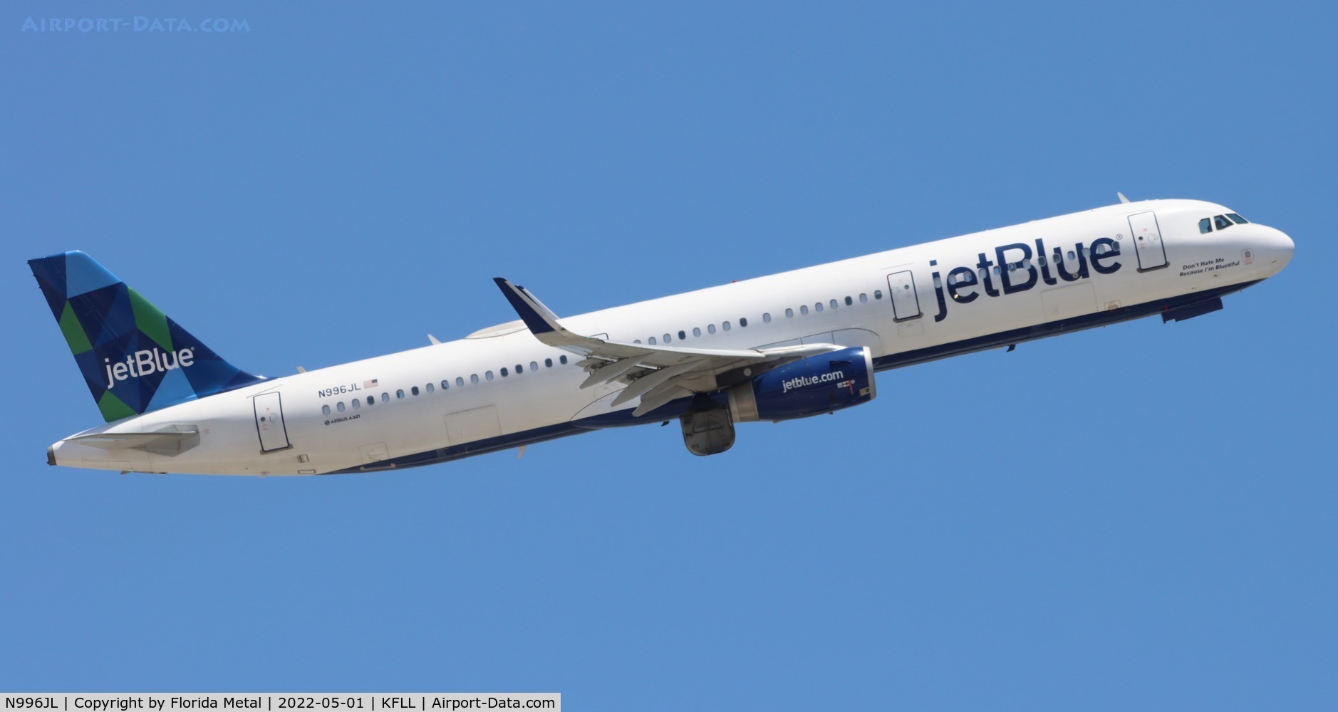N996JL, 2018 Airbus A321-231 C/N 8342, FLL 2022