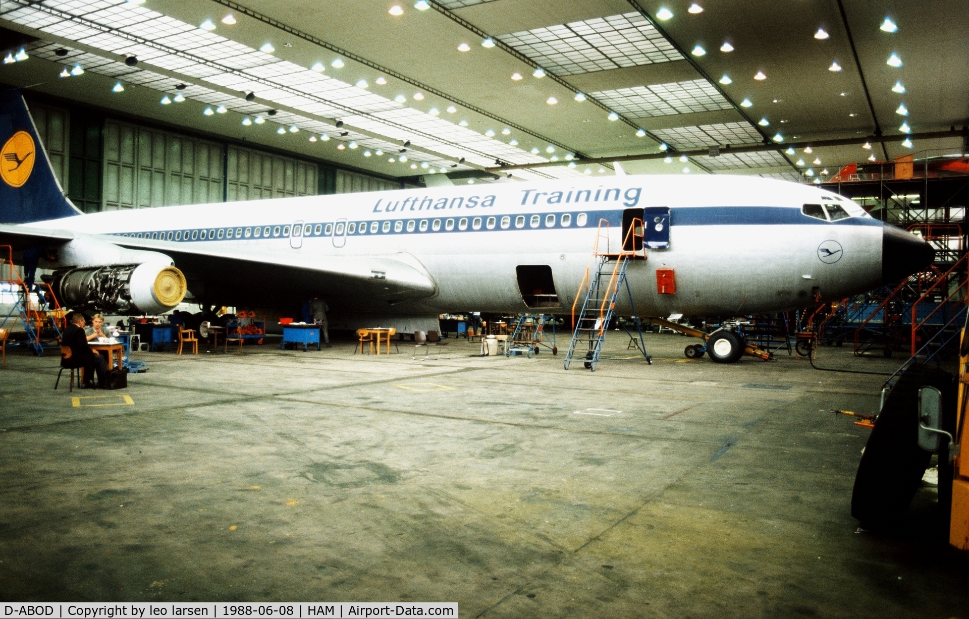 D-ABOD, 1960 Boeing 707-430 C/N 17720, Hamburg Lufthansa 8.6.1988