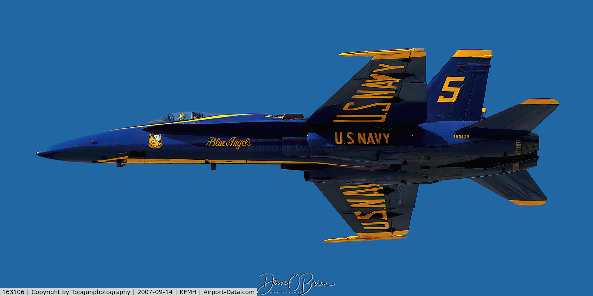 163106, McDonnell Douglas F/A-18A Hornet C/N 0495, Lead Solo from behind