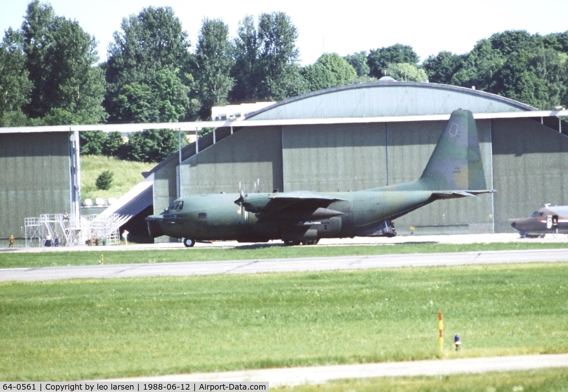 64-0561, 1964 Lockheed MC-130E Hercules C/N 382-4065, Vaerloese Air Base Denmark 12.6.1988