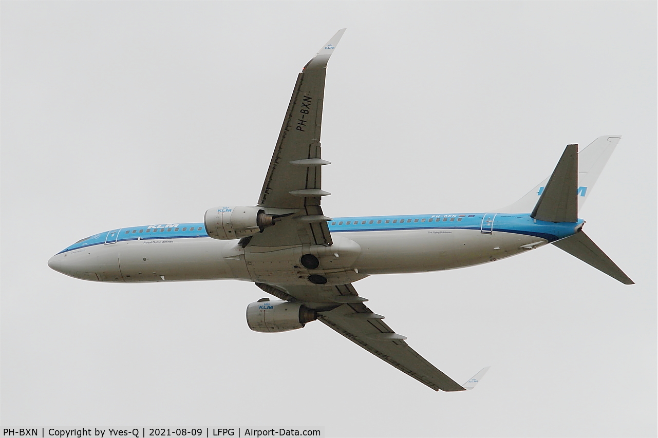 PH-BXN, 2000 Boeing 737-8K2 C/N 30356, Boeing 737-8K2, Climbing from rwy 08L, Roissy Charles De Gaulle airport (LFPG-CDG)