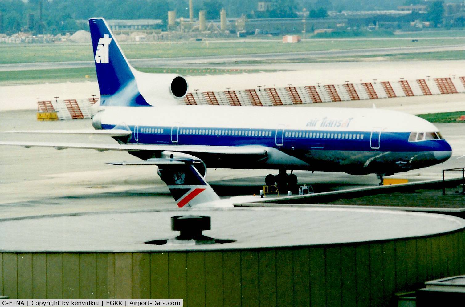 C-FTNA, 1972 Lockheed L-1011-385-1 C/N 193M-1019, At Gatwick circa 1989.