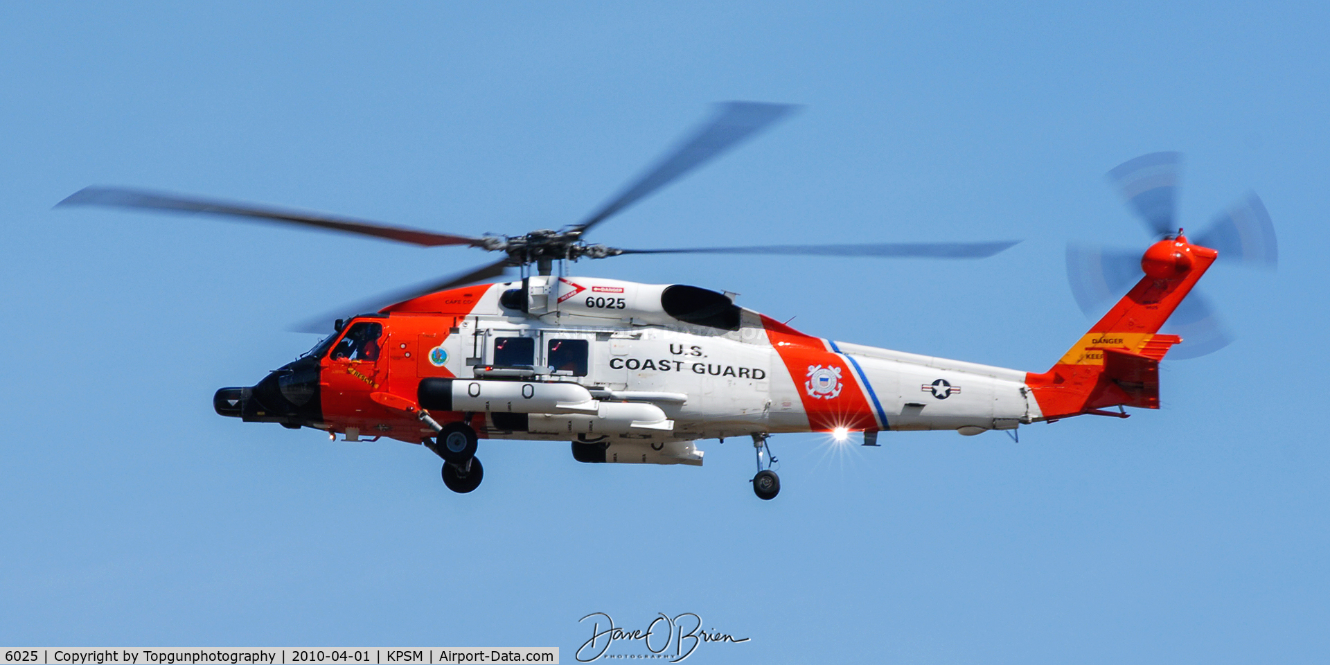 6025, Sikorsky HH-60J Jayhawk C/N 70.1784, USCG out of Cape Cod