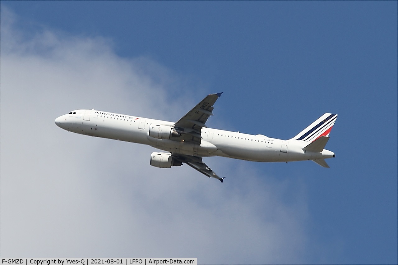 F-GMZD, 1995 Airbus A321-111 C/N 0529, Airbus A321-111, Climbing from rwy 24, Paris-Orly airport (LFPO-ORY)