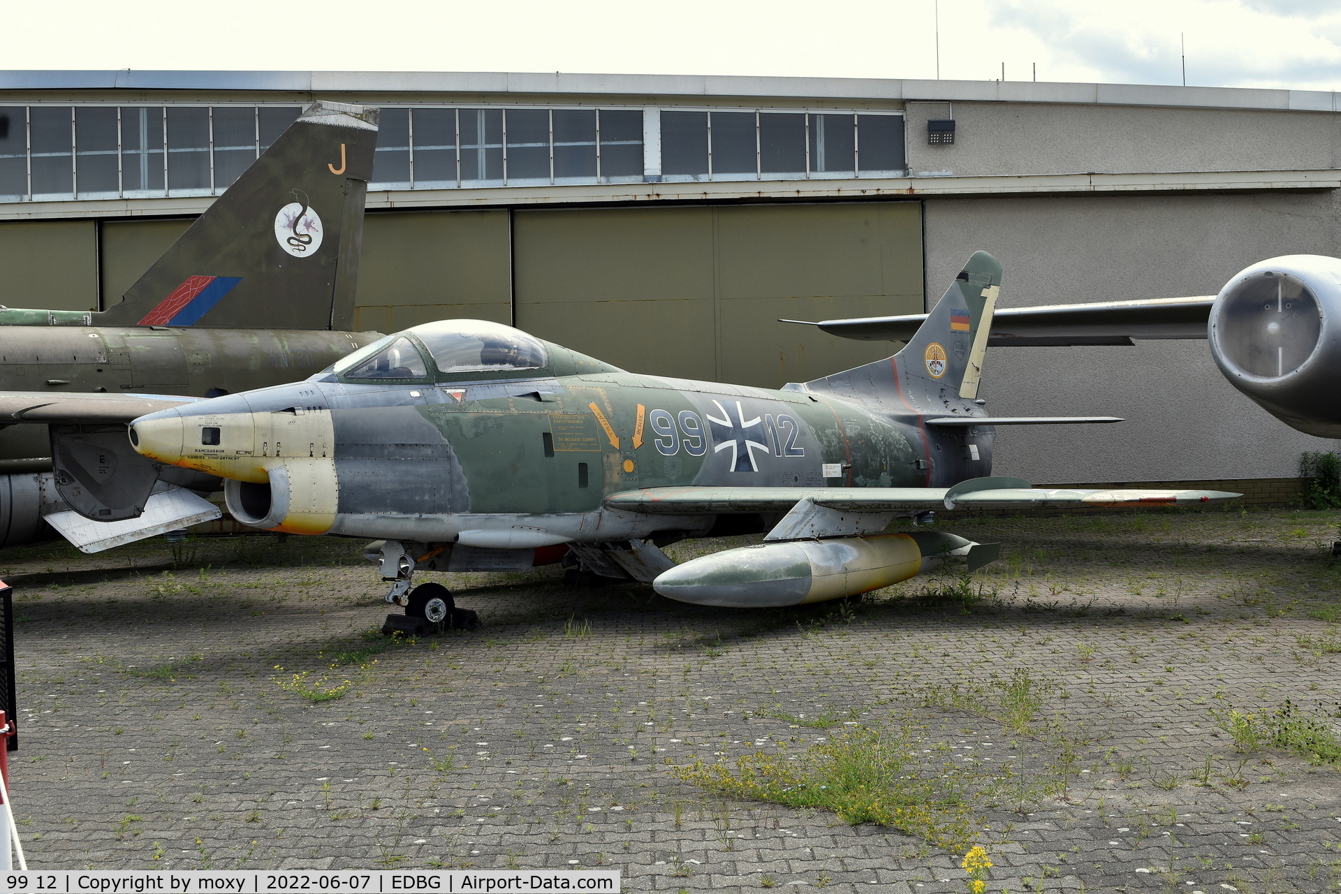 99 12, Fiat G-91R/3 C/N D554, Fiat G-91R/3 preserved at the Militärhistorisches Museum der Bundeswehr – Flugplatz Berlin Gatow.