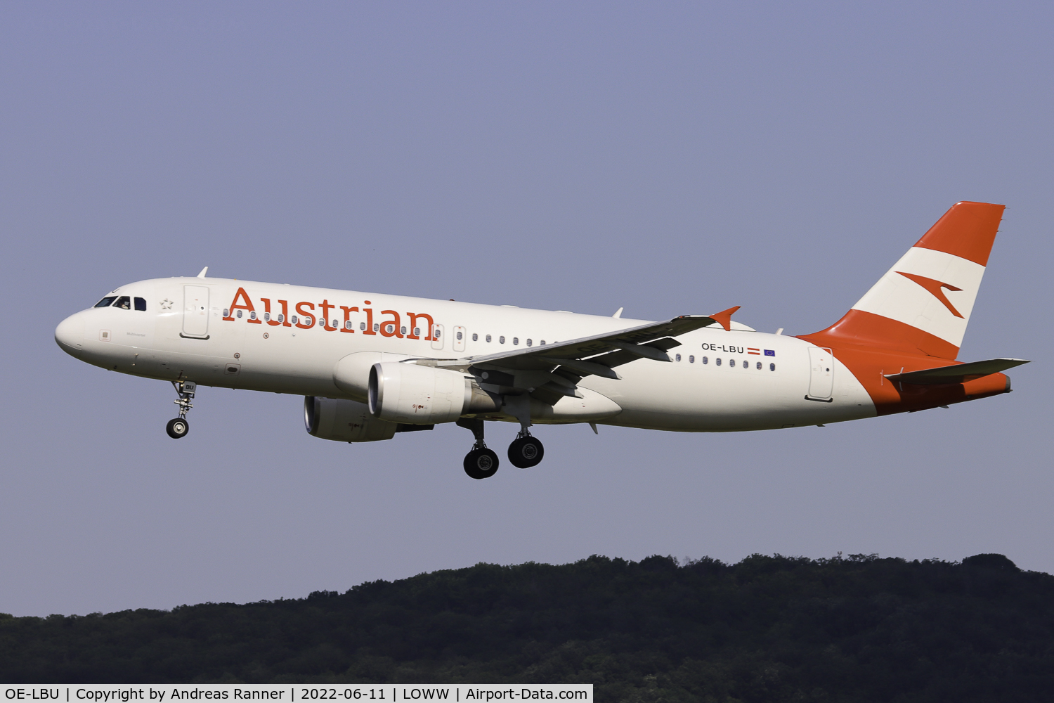 OE-LBU, 2001 Airbus A320-214 C/N 1478, Austrian Airlines A320
