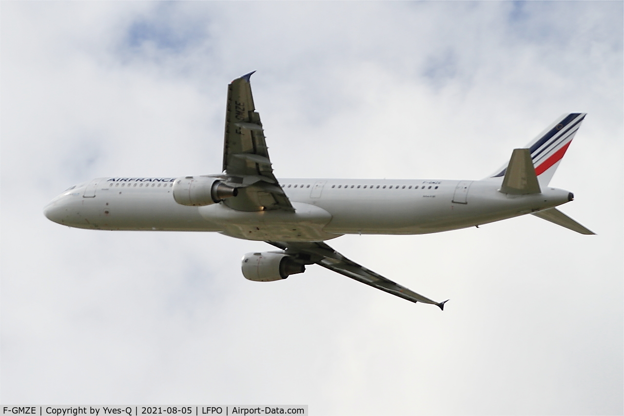 F-GMZE, 1995 Airbus A321-111 C/N 544, Airbus A321-111, Climbing from rwy 24, Paris-Orly Airport (LFPO-ORY)
