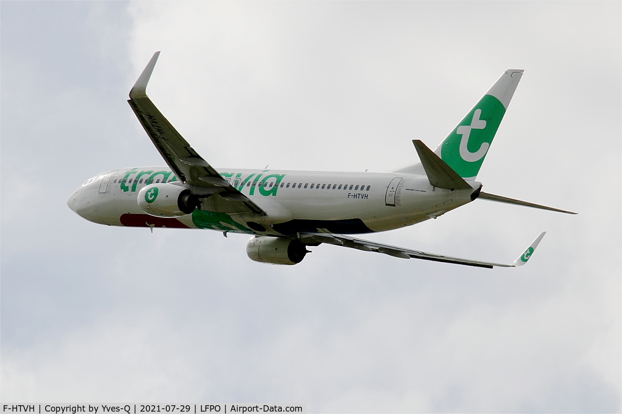 F-HTVH, Boeing 737-800 C/N 62163, Boeing 737-800, Climbing from rwy 24, Paris Orly airport (LFPO-ORY)