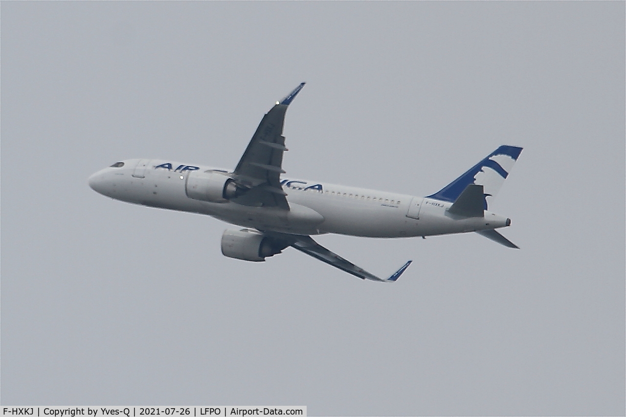 F-HXKJ, 2019 Airbus A320-252N C/N 9392, Airbus A320-252N, Climbing from rwy 24, Paris Orly airport (LFPO-ORY)