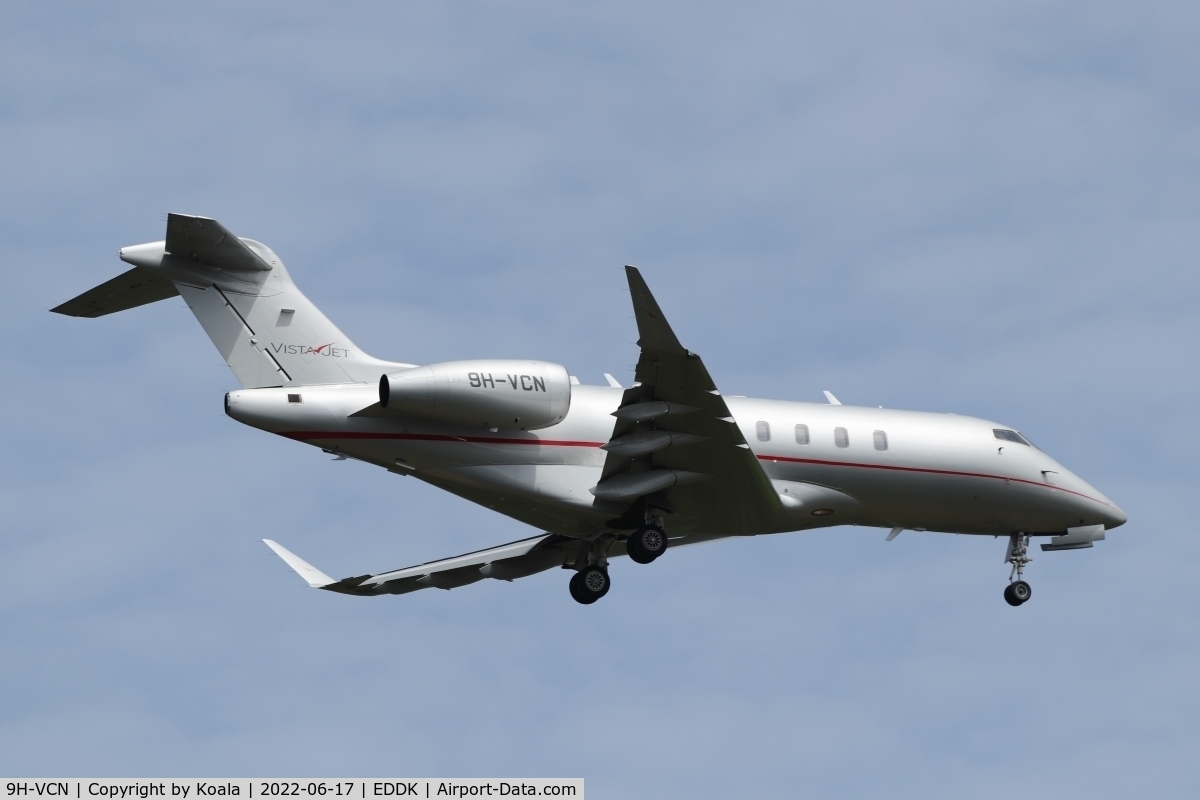 9H-VCN, 2016 Bombardier Challenger 350 (BD-100-1A10) C/N 20628, Arrival from Perugia (PER).