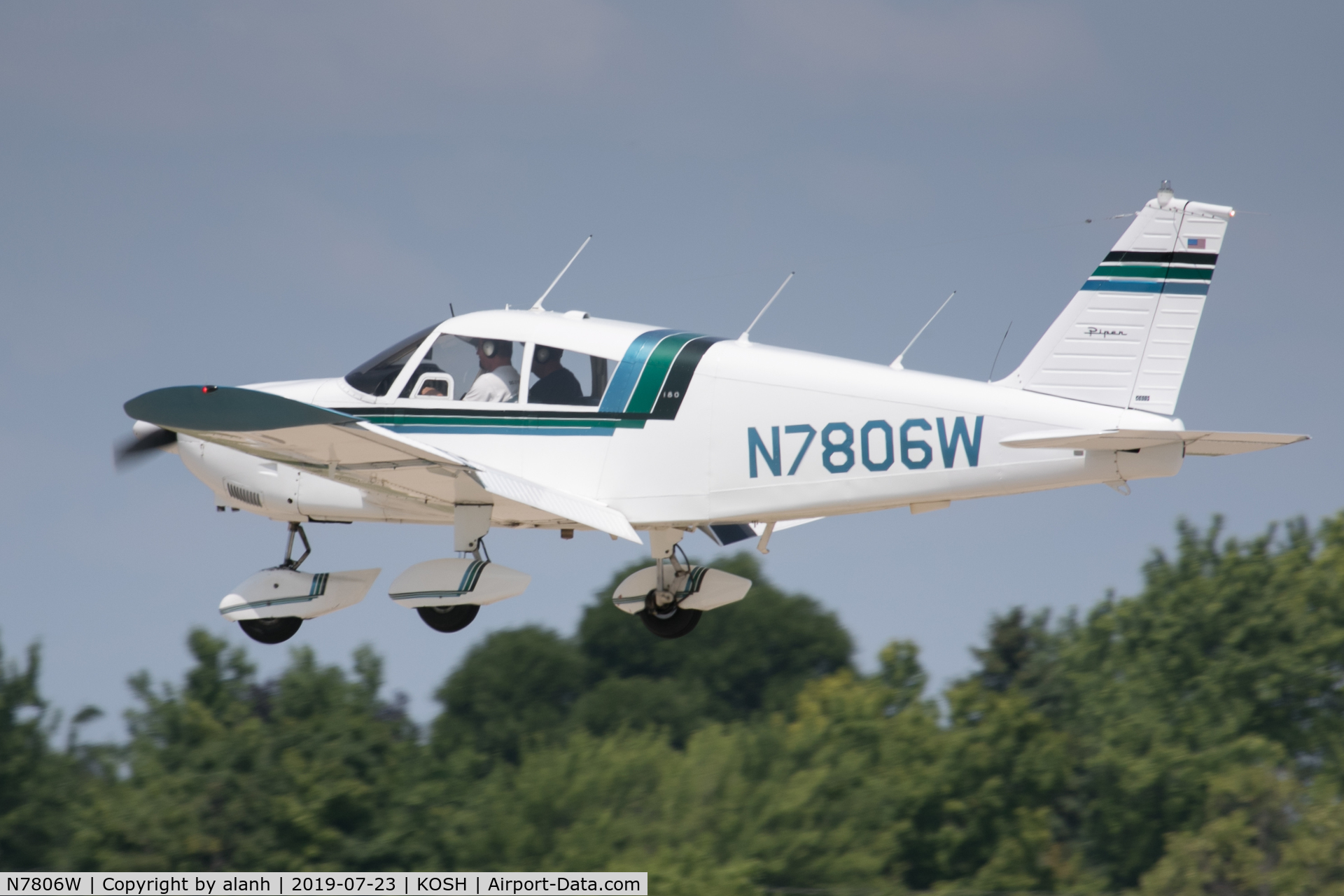 N7806W, 1964 Piper PA-28-180 C/N 28-1811, At AirVenture 2019