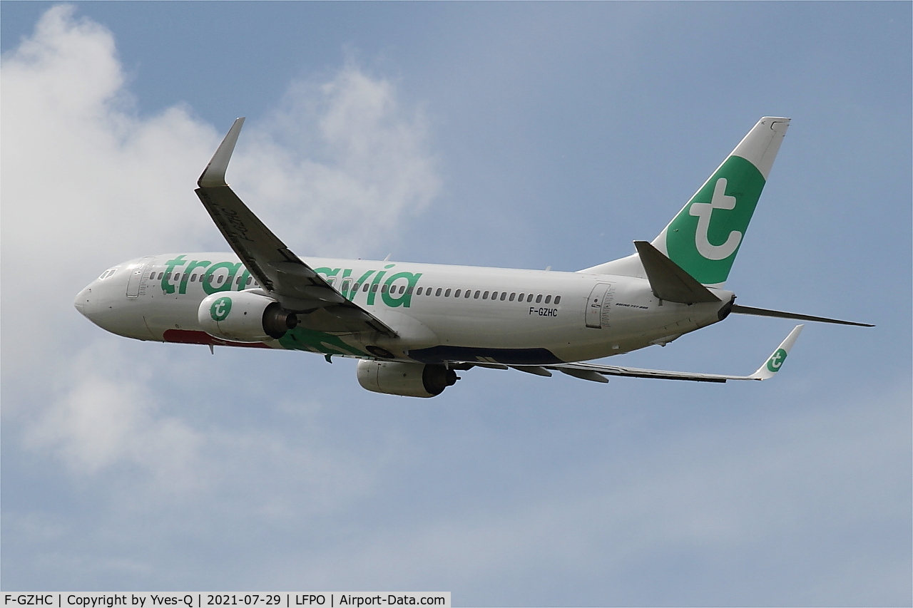 F-GZHC, 2008 Boeing 737-8K2 C/N 29651, Boeing 737-8K2, Climbing from rwy 24, Paris-Orly airport (LFPO-ORY)