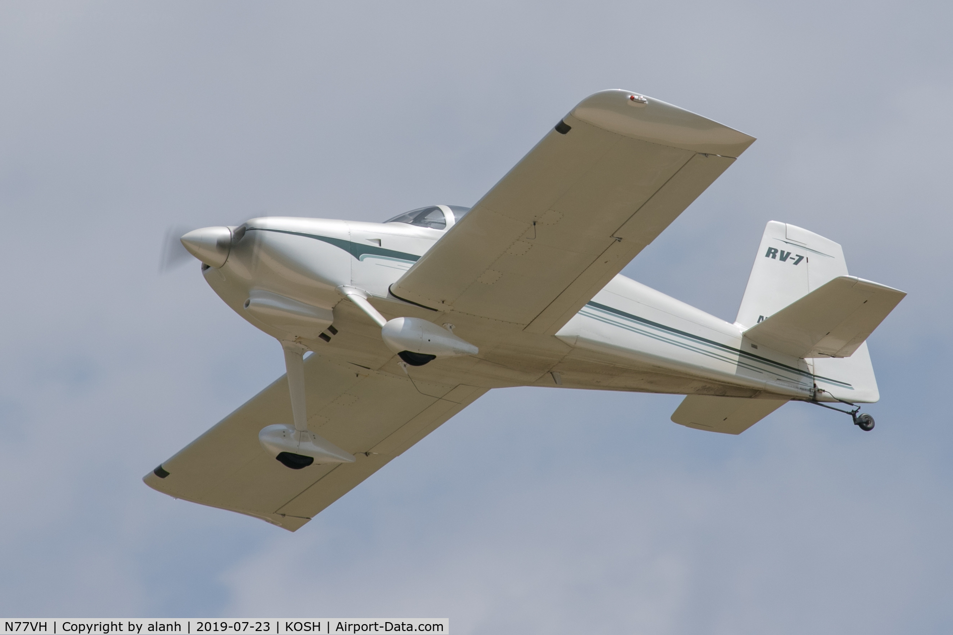 N77VH, Vans RV-7 C/N 70165, Departing AirVenture 2019