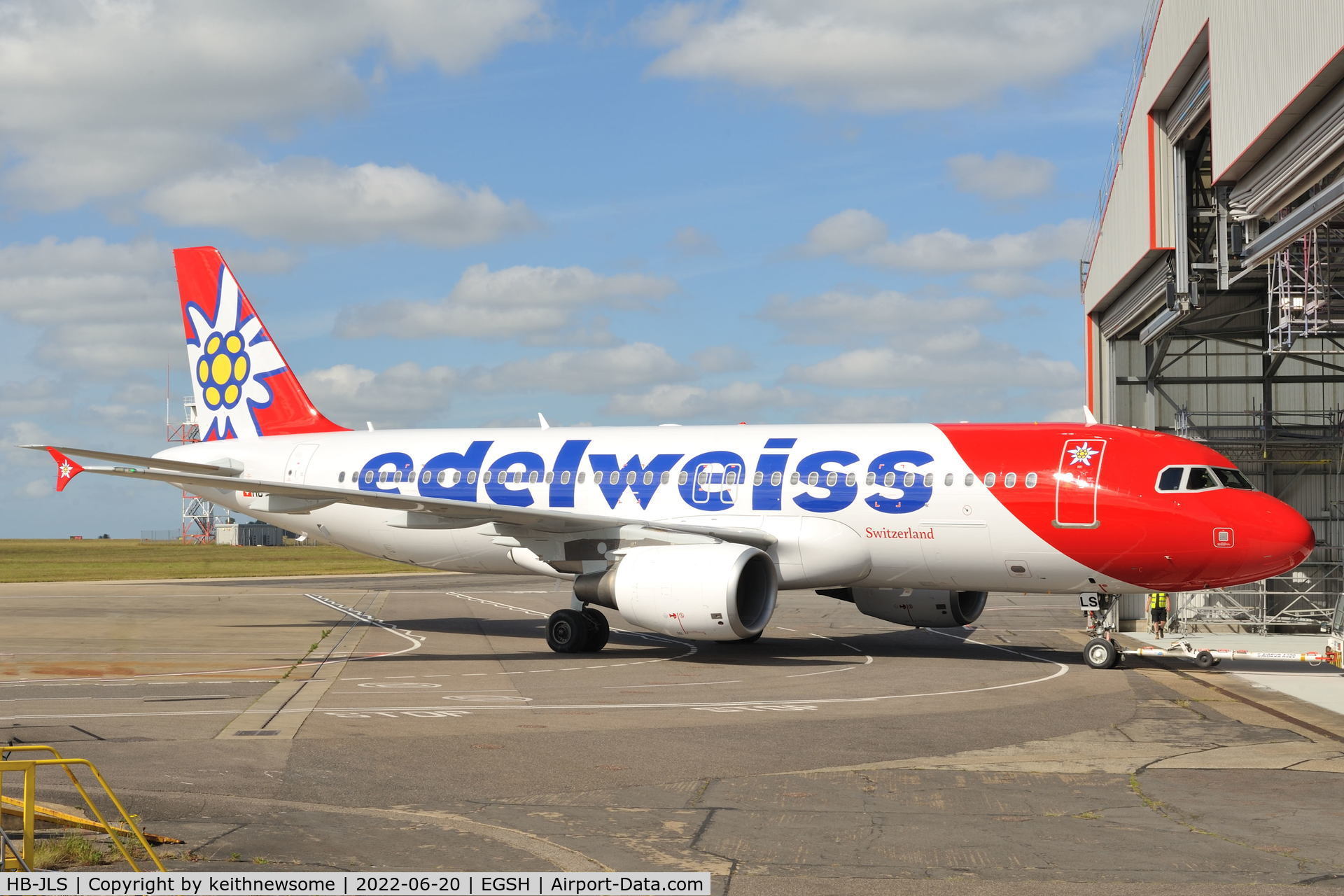 HB-JLS, 2012 Airbus A320-214 C/N 5069, Removed from spray shop with Edelweiss colour scheme.