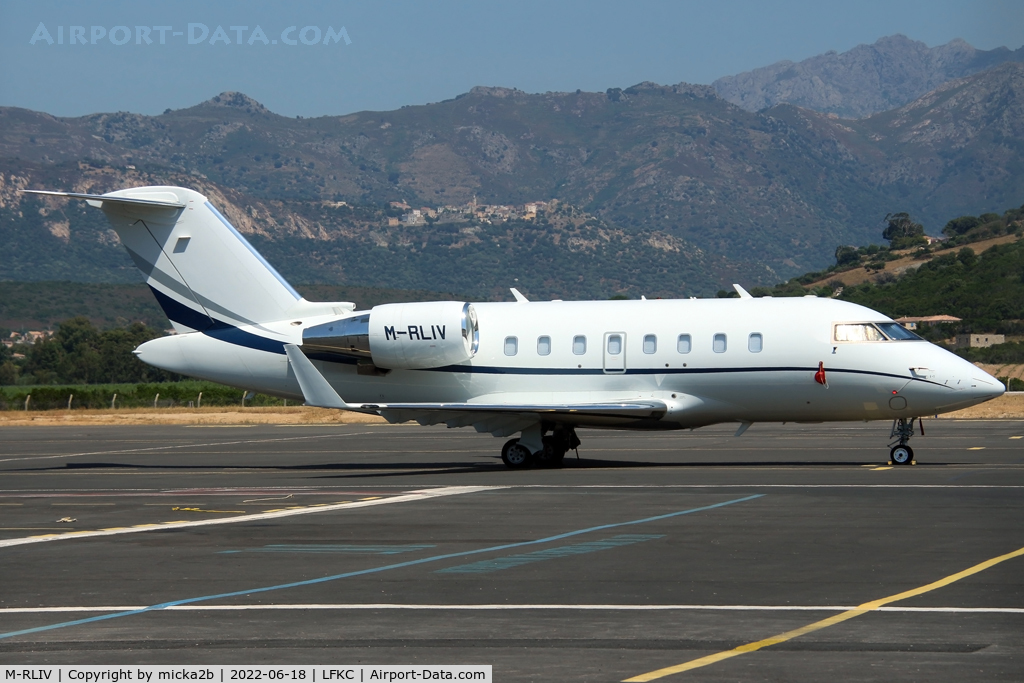 M-RLIV, 2007 Bombardier Challenger 605 (CL-600-2B16) C/N 5731, Parked