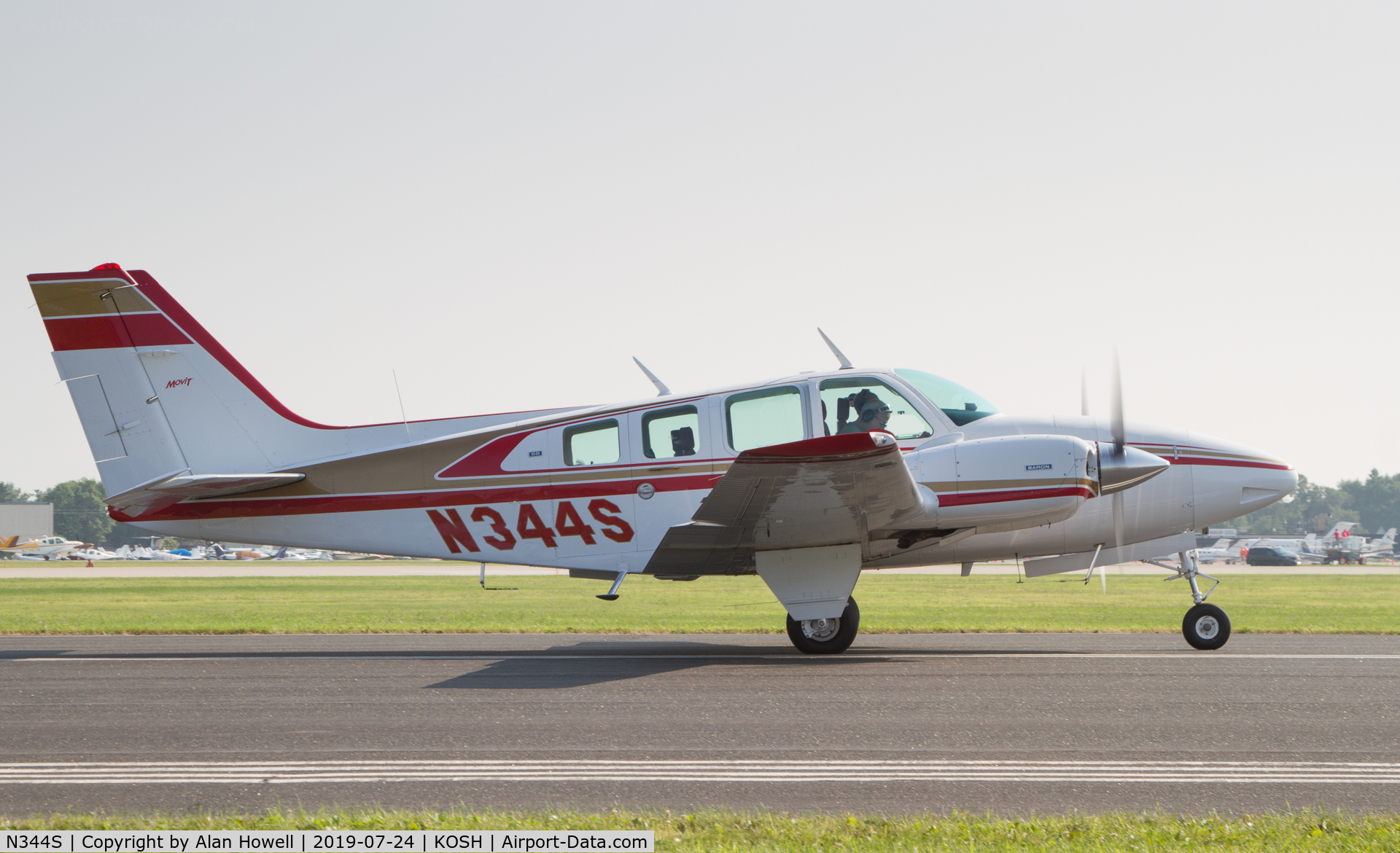 N344S, 1972 Beech 58 Baron C/N TH-210, At AirVenture 2019