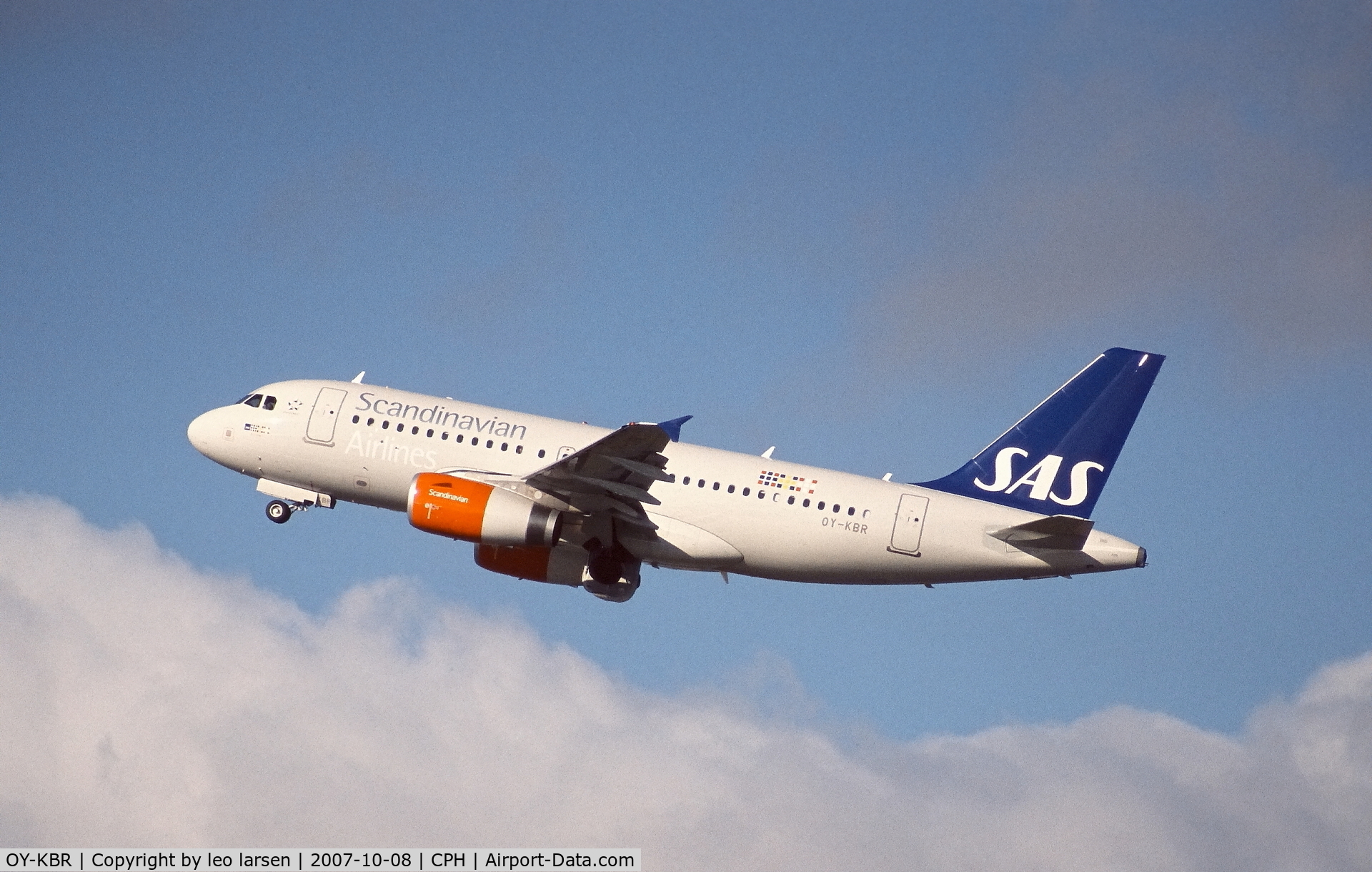 OY-KBR, 2007 Airbus A319-132 C/N 3231, Copenhagen 8.10.2007