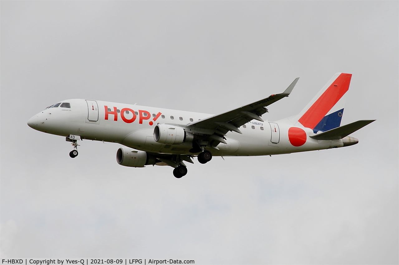 F-HBXD, 2009 Embraer 170ST (ERJ-170-100ST) C/N 17000281, Embraer 170ST, On final rwy 26L, Roissy Charles De Gaulle airport (LFPG-CDG)